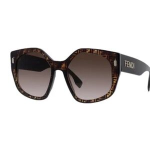 Fendi monogram sunglasses w/ receipt / bag